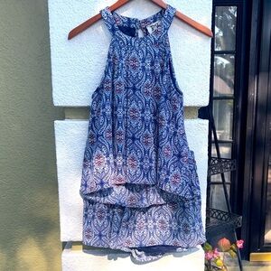 People’s Project LA Astoria Navy Paisley 2pc Set EUC